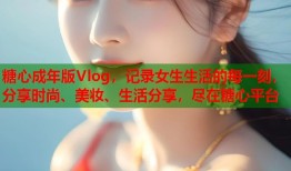 糖心成年版Vlog，记录女生生活的每一刻，分享时尚、美妆、生活分享，尽在糖心平台