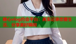 糖心vlog约会平台：真实记录恋爱生活，分享美好瞬间