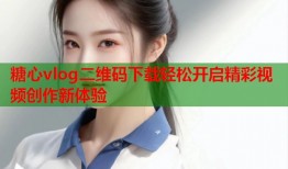 糖心vlog二维码下载轻松开启精彩视频创作新体验