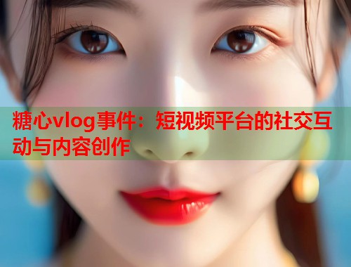糖心vlog事件：短视频平台的社交互动与内容创作