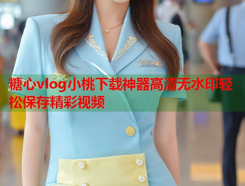 糖心vlog小桃下载神器高清无水印轻松保存精彩视频