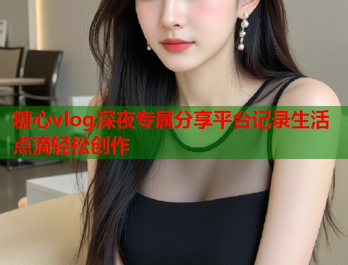 糖心vlog深夜专属分享平台记录生活点滴轻松创作