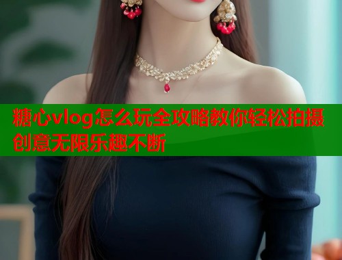 糖心vlog怎么玩全攻略教你轻松拍摄创意无限乐趣不断