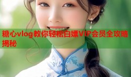 糖心vlog教你轻松白嫖VIP会员全攻略揭秘