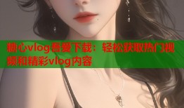 糖心vlog吾爱下载：轻松获取热门视频和精彩vlog内容
