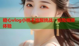 糖心vlog小桃不惊醒挑战：惊险视频体验