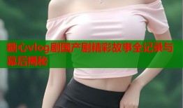 糖心vlog剧国产剧精彩故事全记录与幕后揭秘