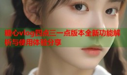 糖心vlog四点三一点版本全新功能解析与使用体验分享